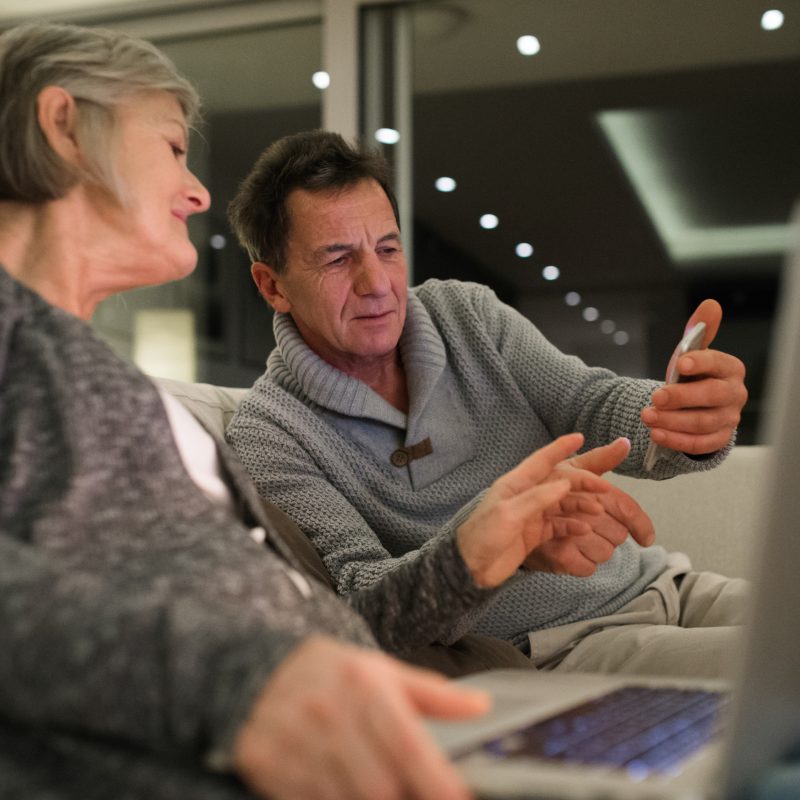 Married couple searching for a financial advisor to help them retire